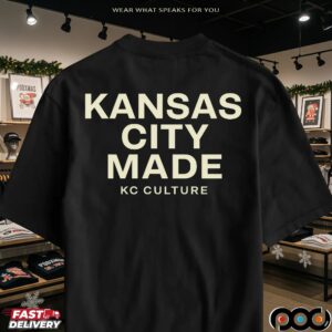 Kansas City Made KC Culture Bold Text T Shirt