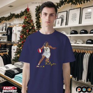 Kelsey Mitchell Superstar Pose Indiana WNBA T Shirt