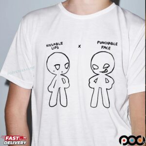Kissable Lips X Punchable Face T Shirt