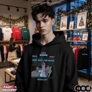 Kon Aki Hayakawa Whatever Happens I Want Denji And Power To Survive And Be Happy Chainsaw Man Manga T Shirt