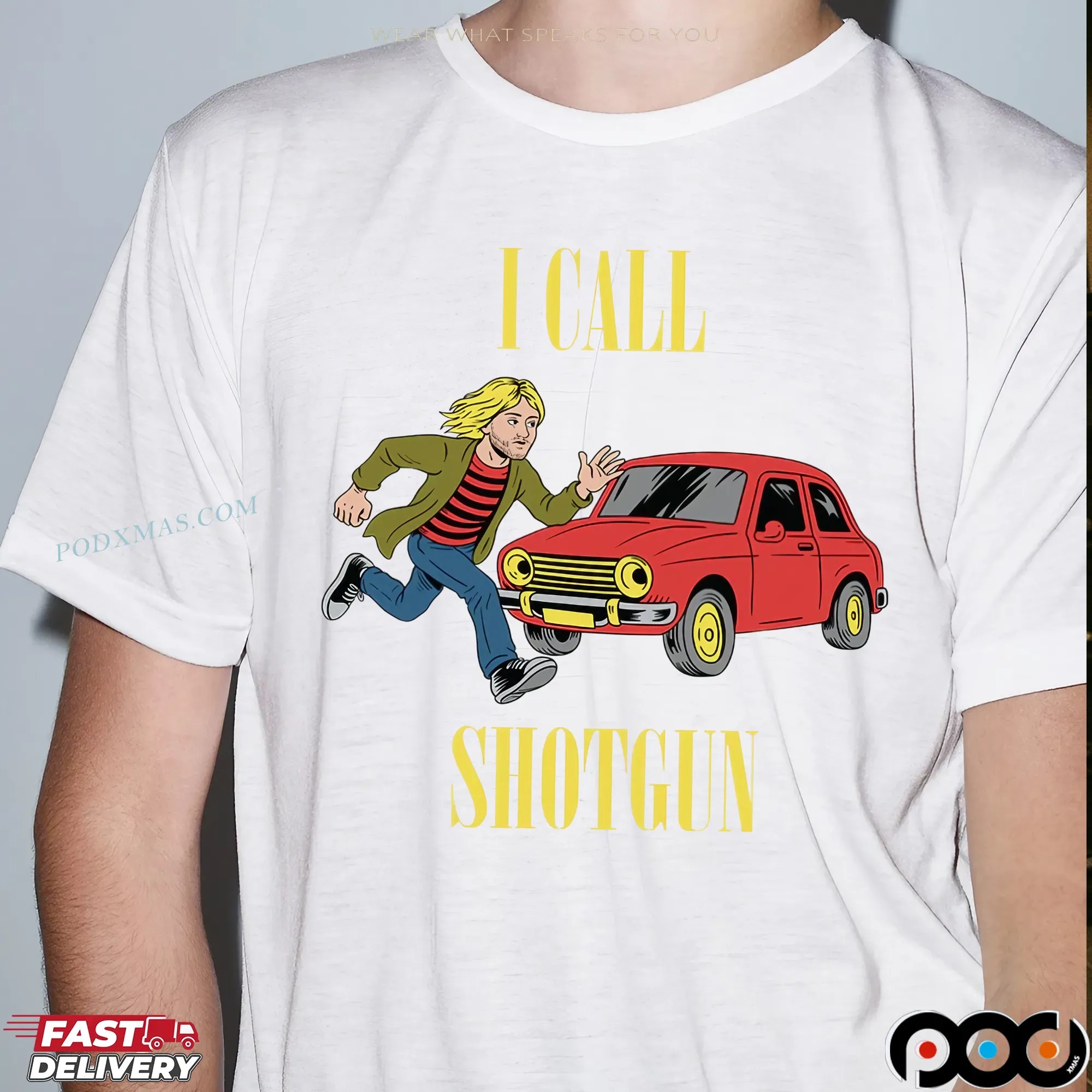Kurt Cobain Nirvana I Call Shotgun T Shirt