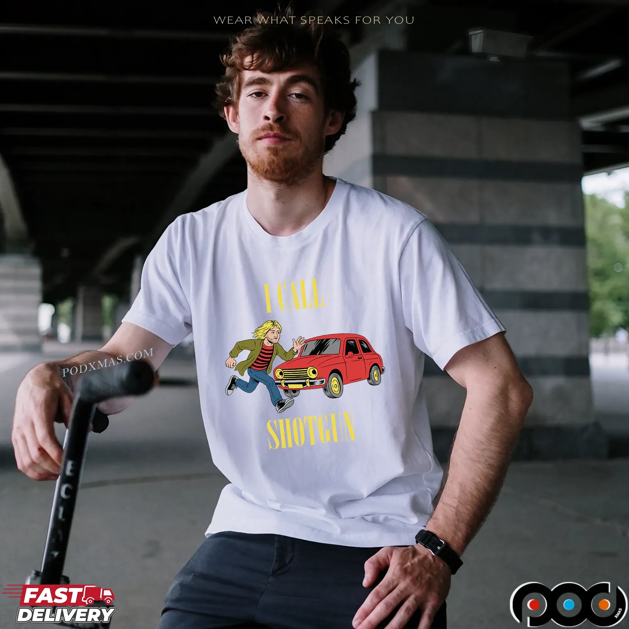 Kurt Cobain Nirvana I Call Shotgun T Shirt