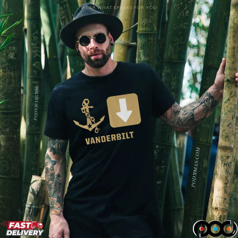 Vanderbilt Commodores Anchor Down T Shirt
