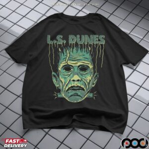 L S Dunes Frankenstein Halloween T Shirt