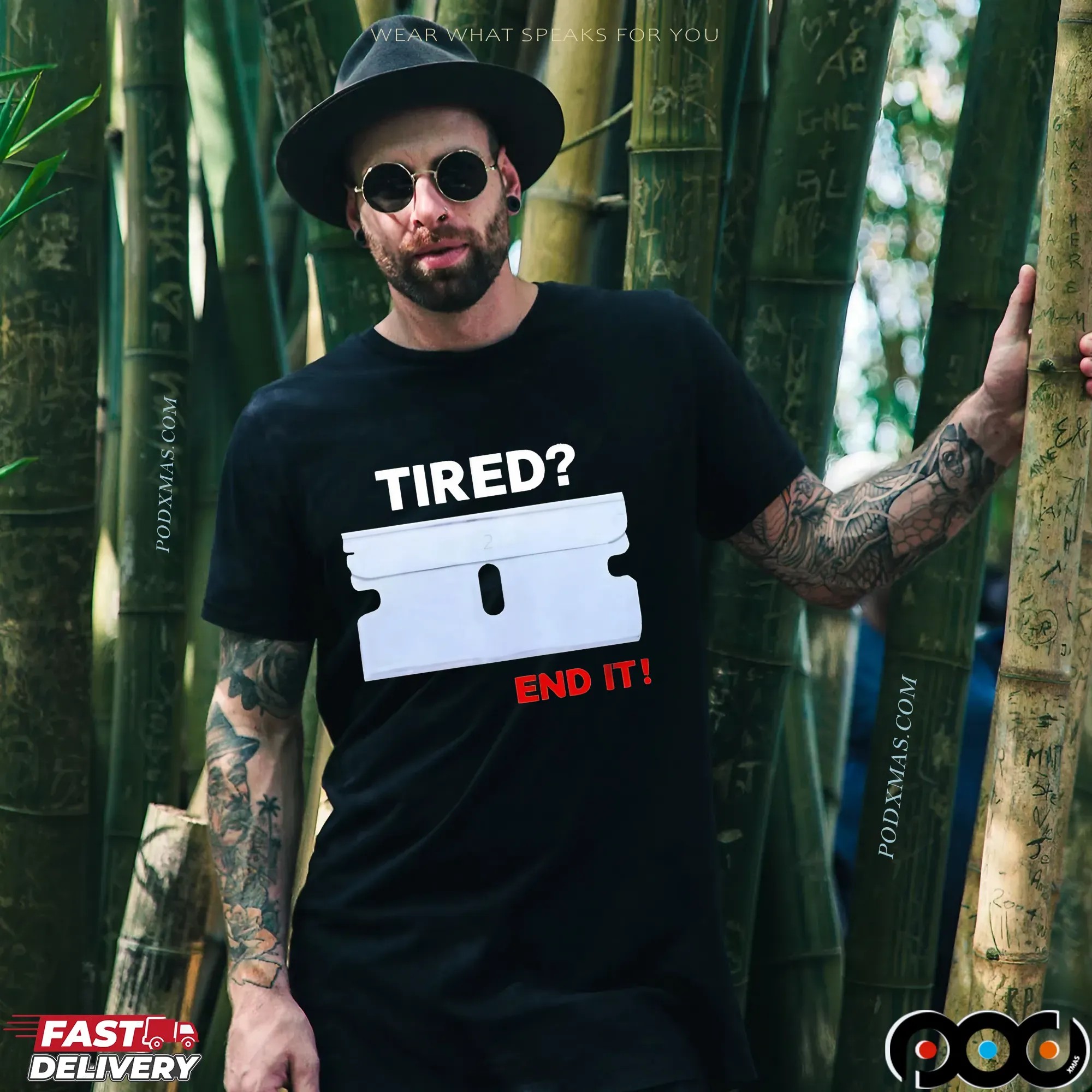 Lazerdimonline Tired End It T Shirt