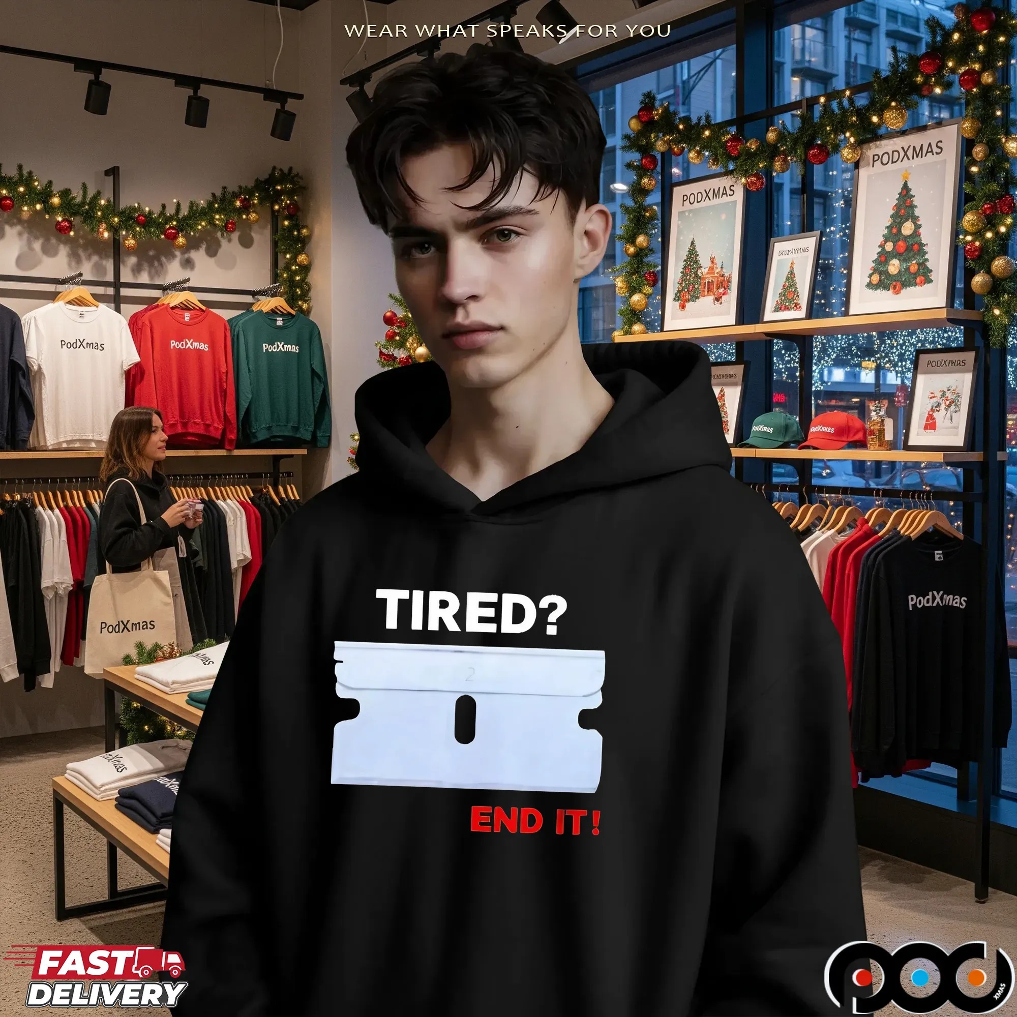 Lazerdimonline Tired End It T Shirt