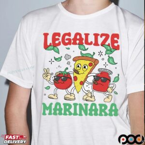 Legalize Marinara Pizza Tomato Smoking T Shirt