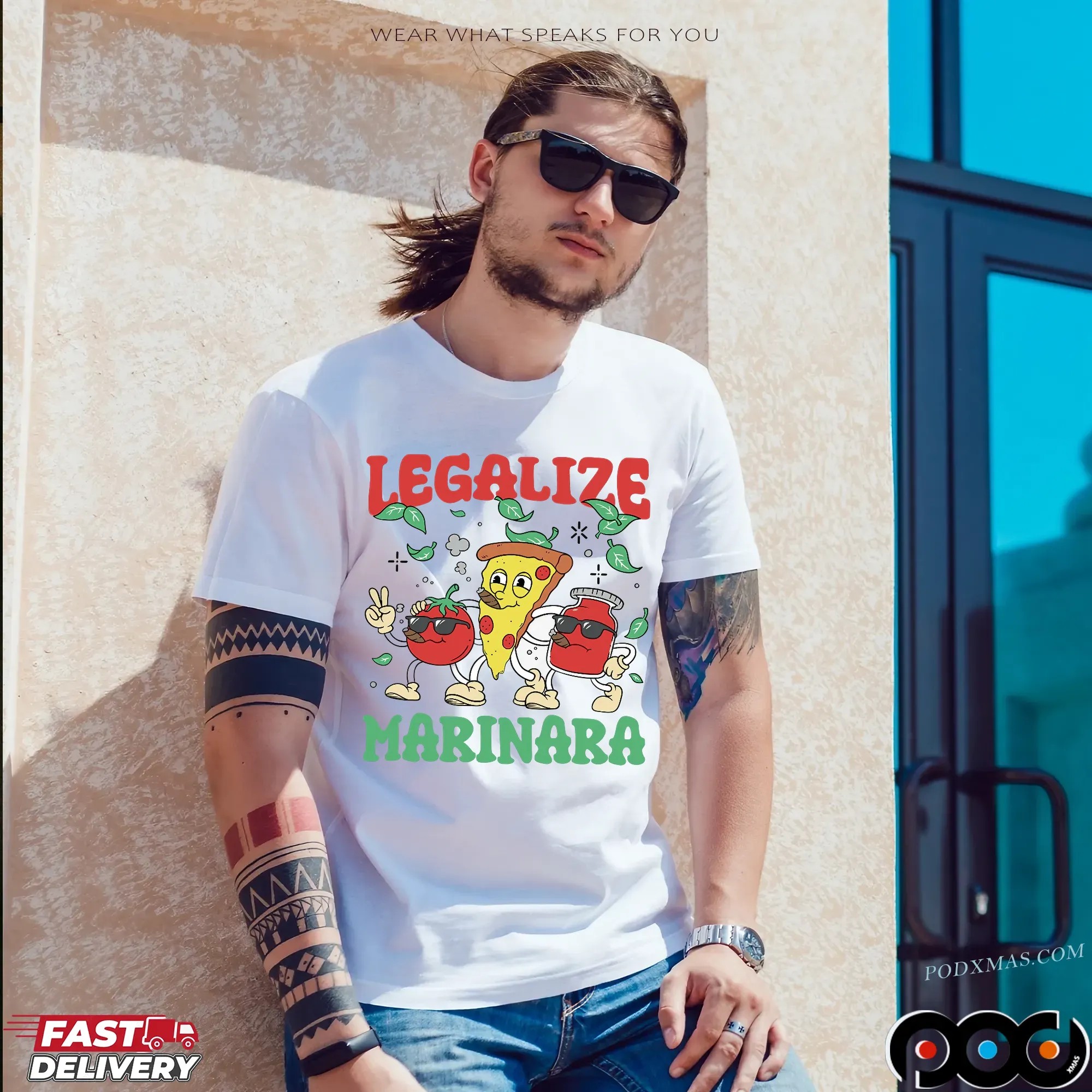 Legalize Marinara Pizza Tomato Smoking T Shirt