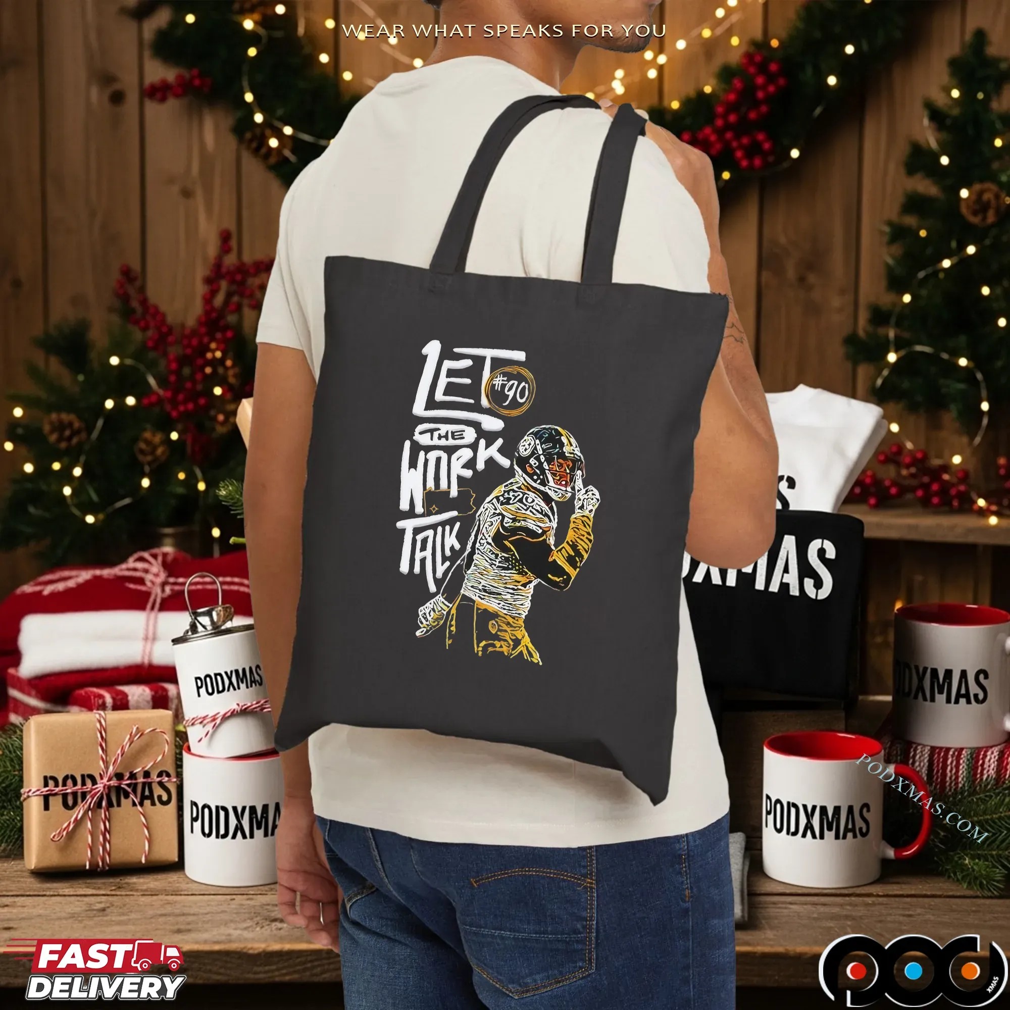Let The Work Talk Pittsburgh Steelers T J Watt T Shirt
