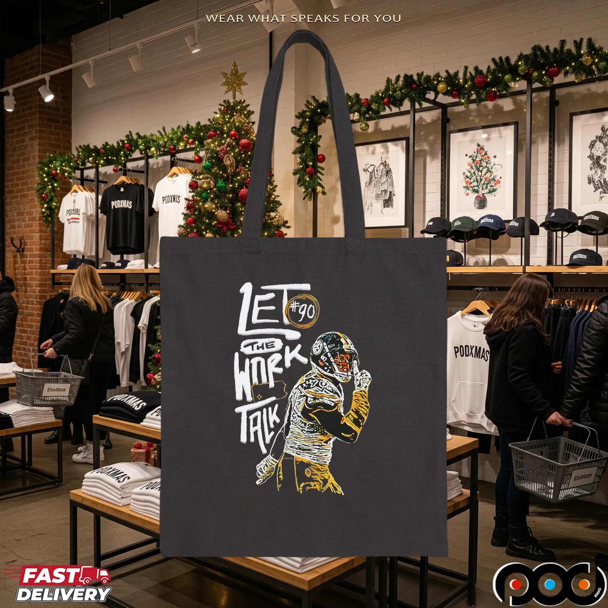 Let The Work Talk Pittsburgh Steelers T J Watt T Shirt