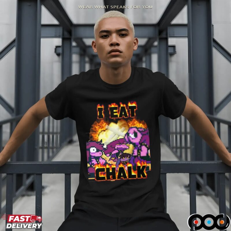 Susie Deltarune I Eat Chalk Vintage Bootleg T Shirt