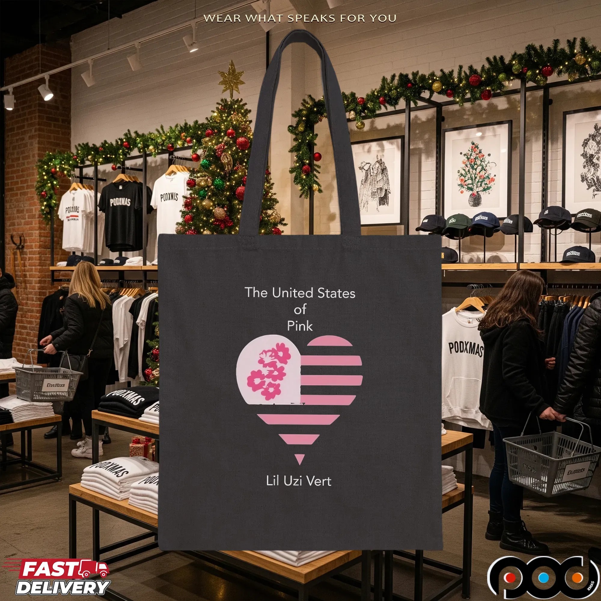 Lil Uzi Vert The United States Of Pink Heart T-shirts