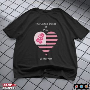Lil Uzi Vert The United States Of Pink Heart T-shirts
