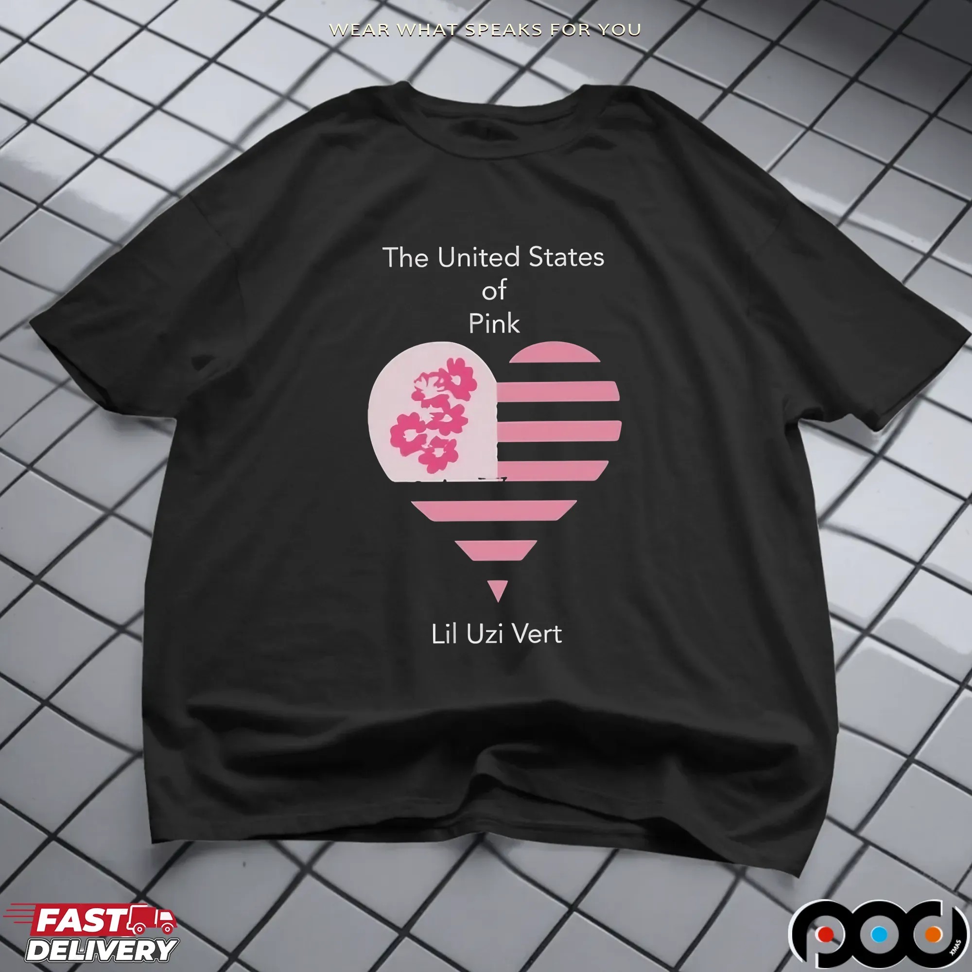 Lil Uzi Vert The United States Of Pink Heart T-shirts