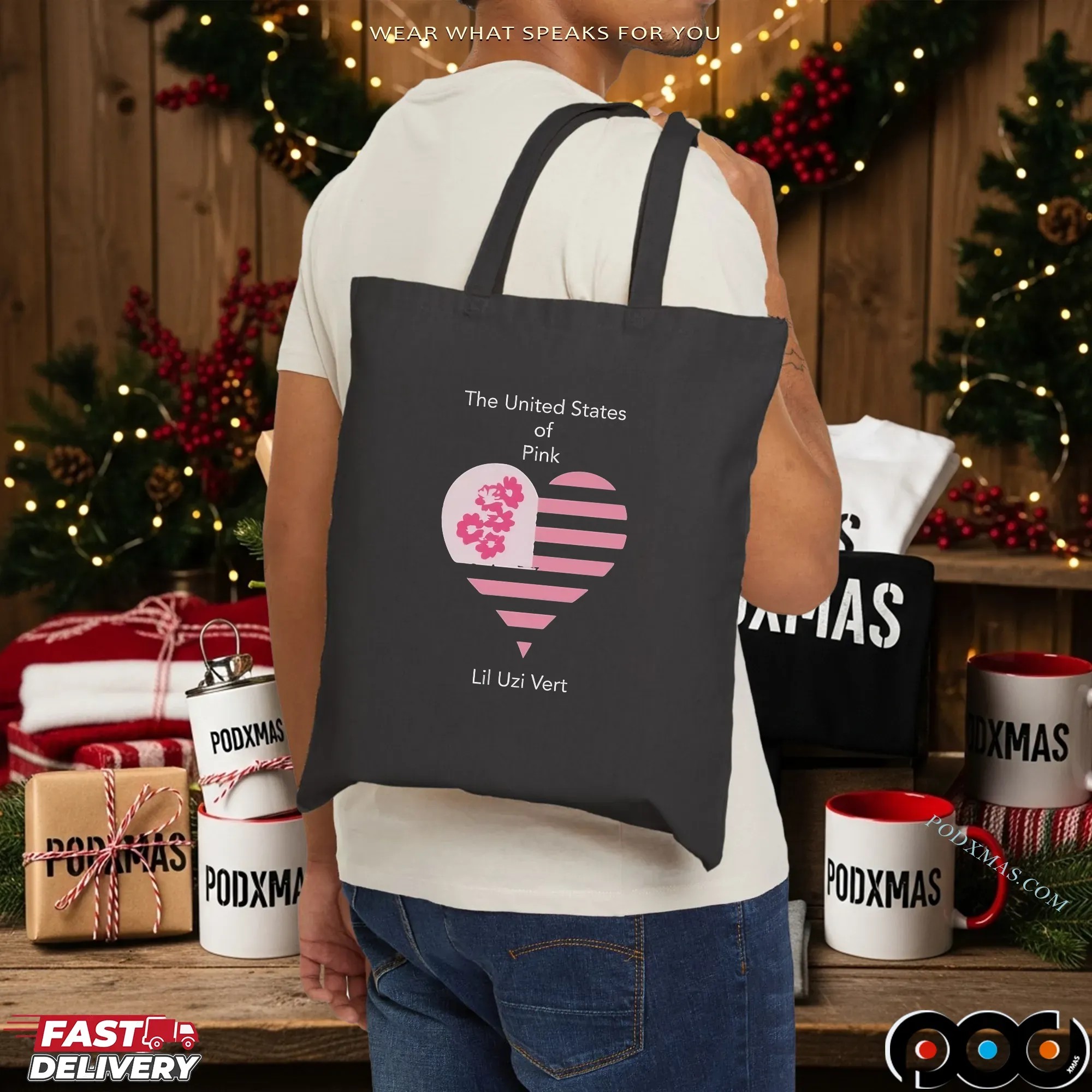 Lil Uzi Vert The United States Of Pink Heart T-shirts