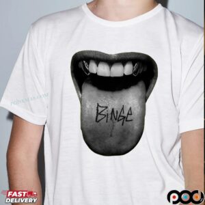 MGK Wearing Binge Tongue T Shirt