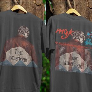 Machine Gun Kelly Wiz Khalifa Lost Americana Tour 2025 2026 Double Sided T Shirt
