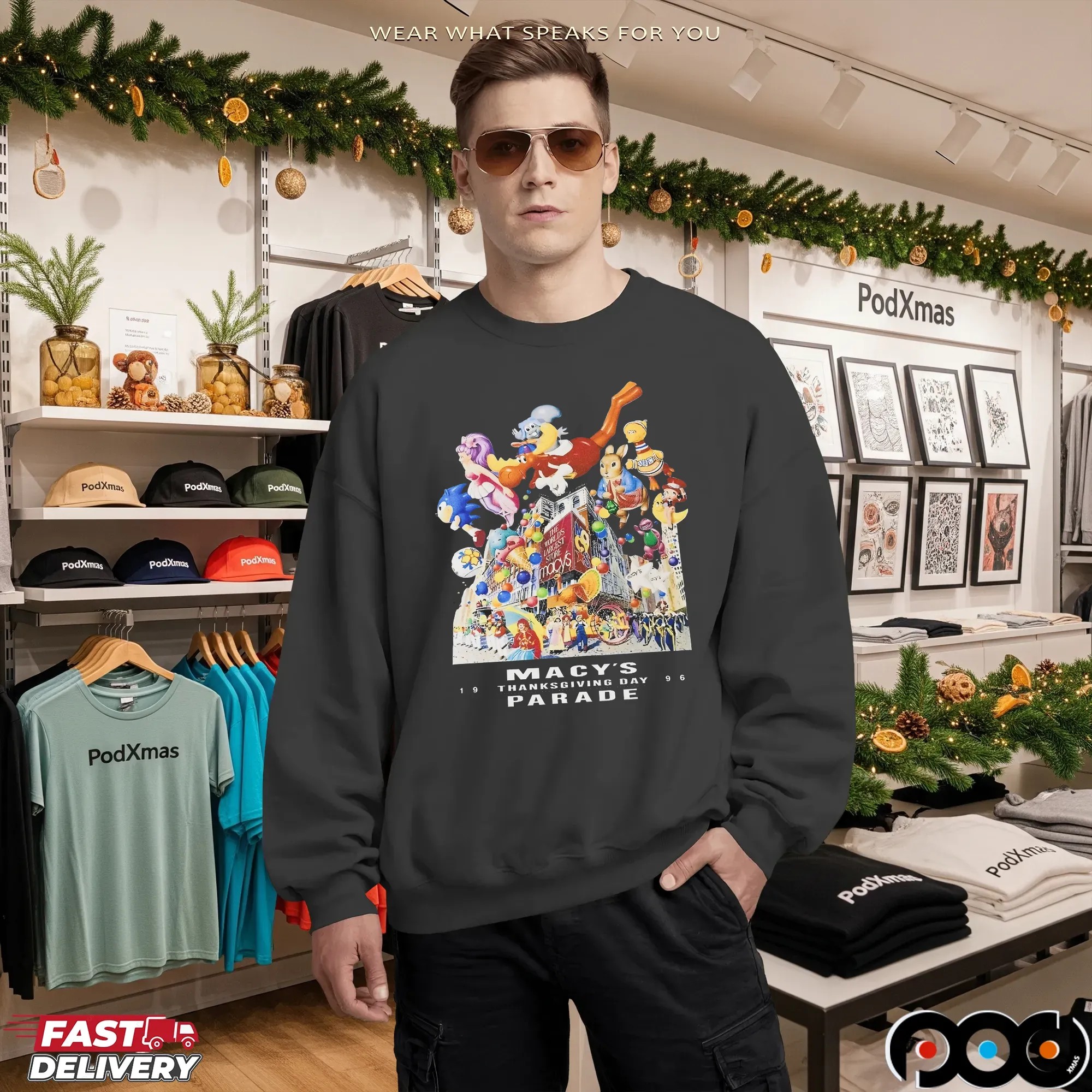 Macy's Thanksgiving Parade 1996 Vintage T Shirt