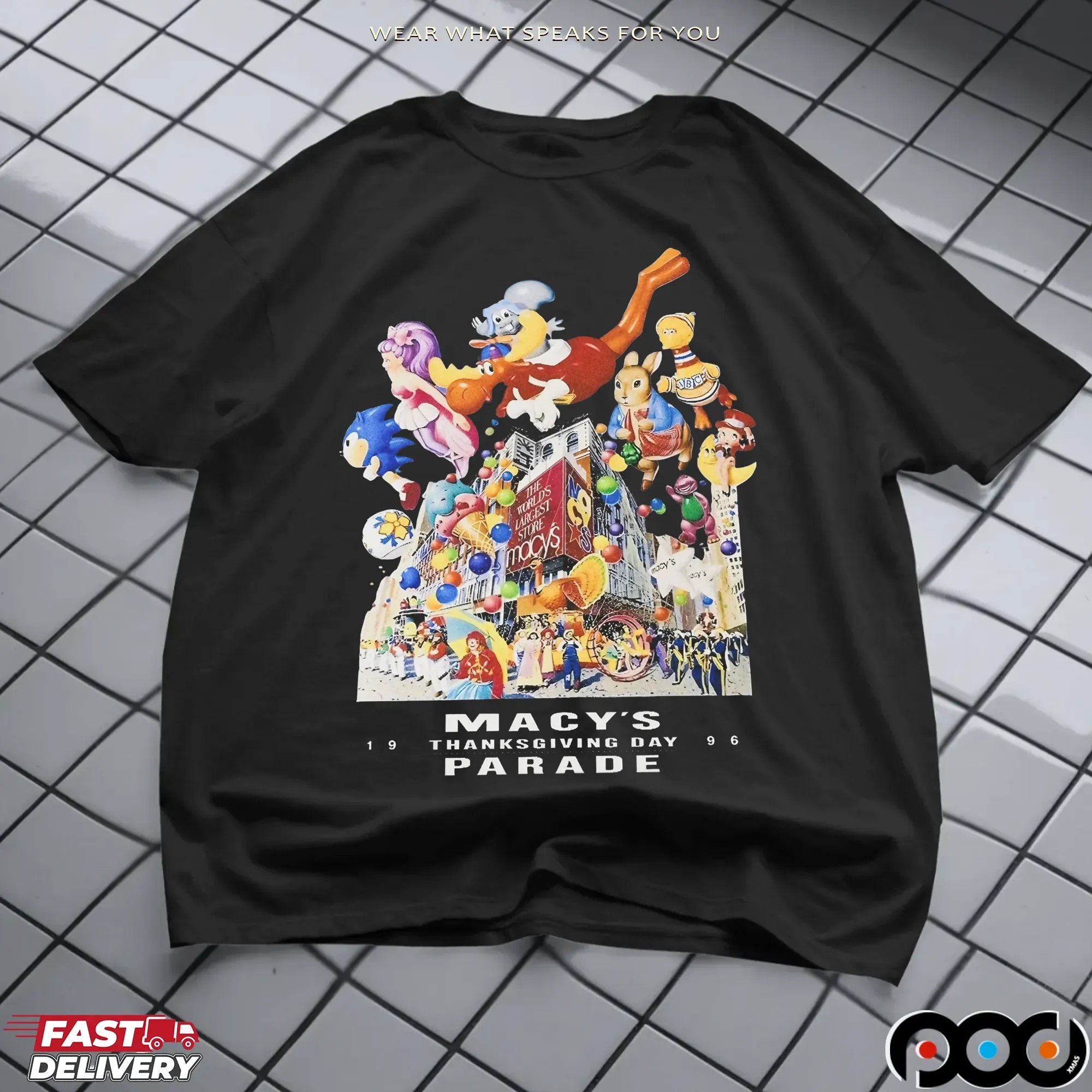 Macy's Thanksgiving Parade 1996 Vintage T Shirt