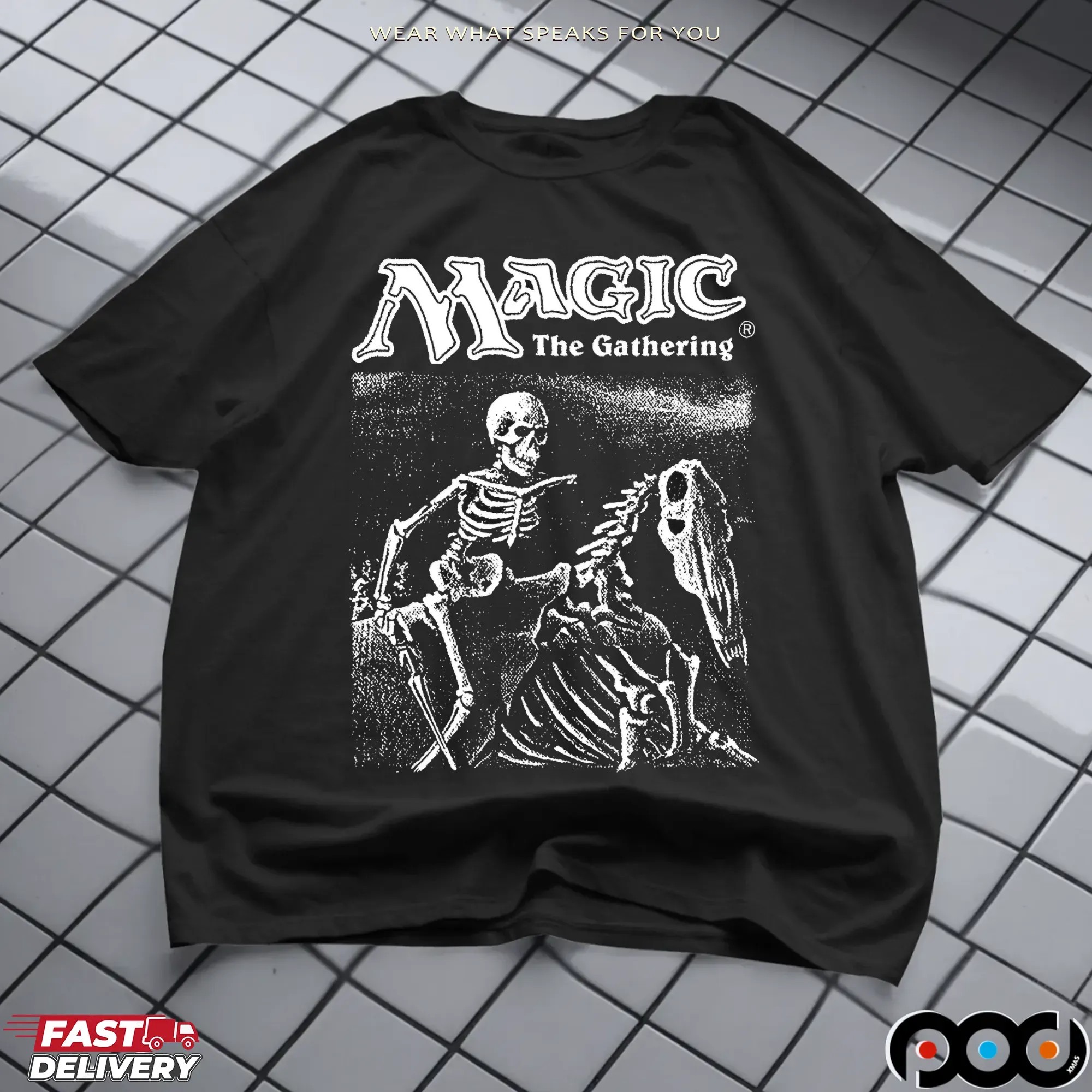 Magic The Gathering Drudge Skeletons Halloween Graphic T Shirt