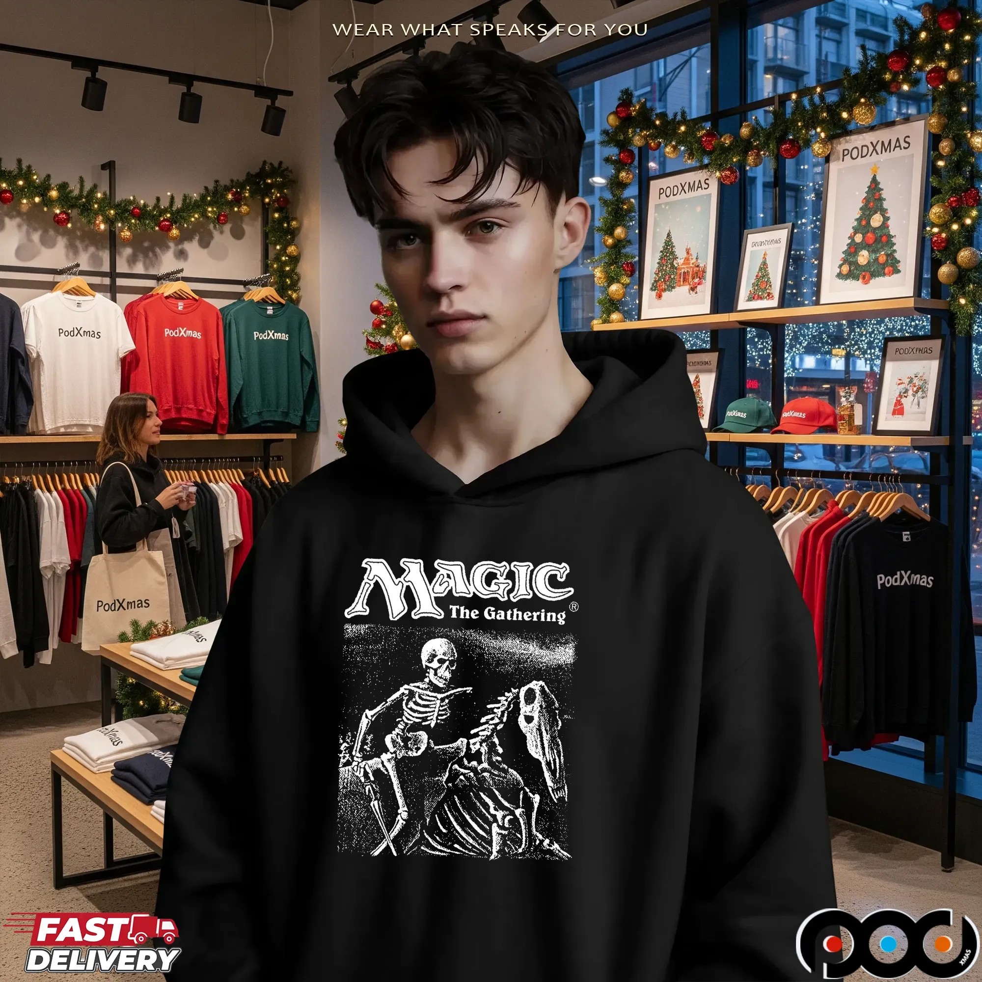 Magic The Gathering Drudge Skeletons Halloween Graphic T Shirt