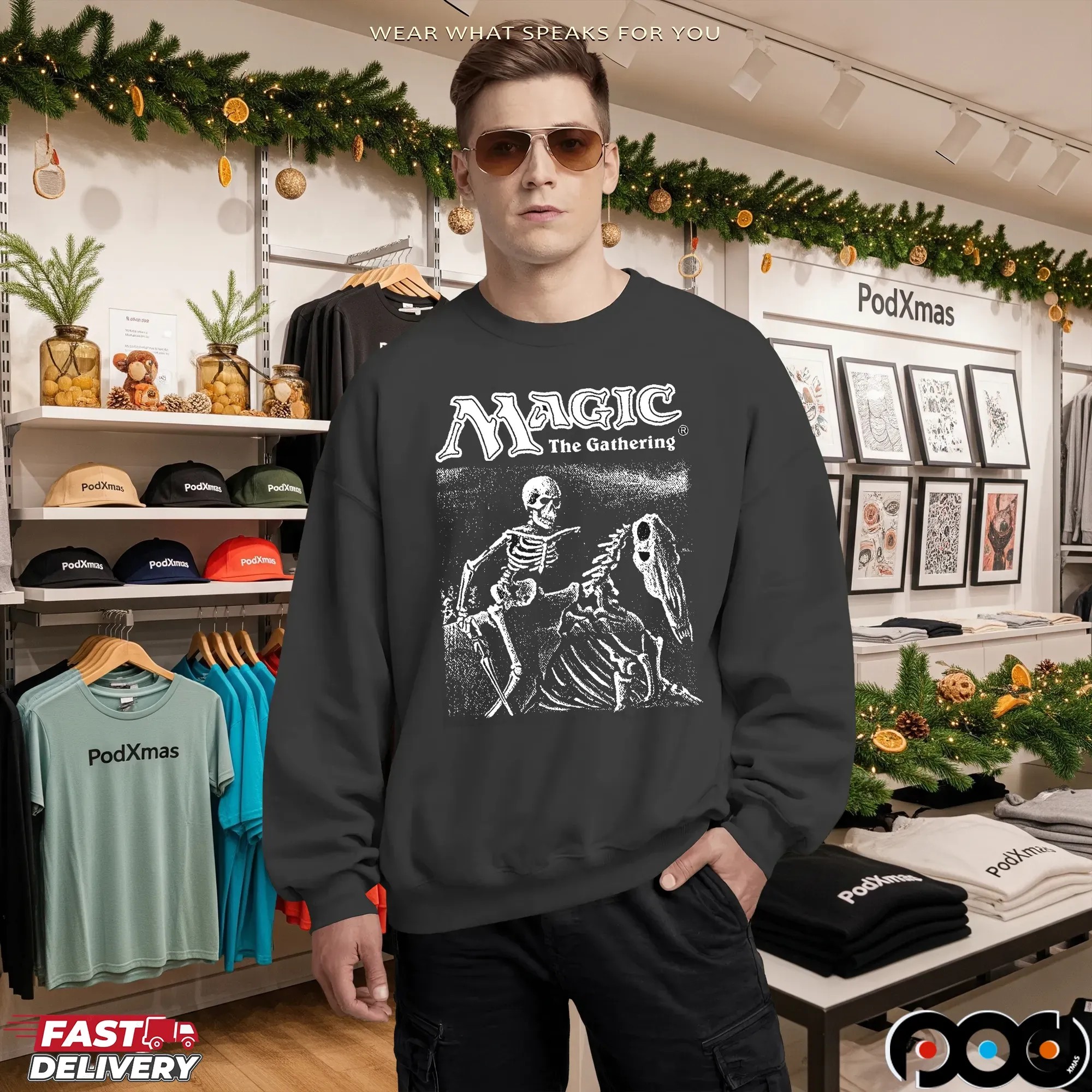 Magic The Gathering Drudge Skeletons Halloween Graphic T Shirt