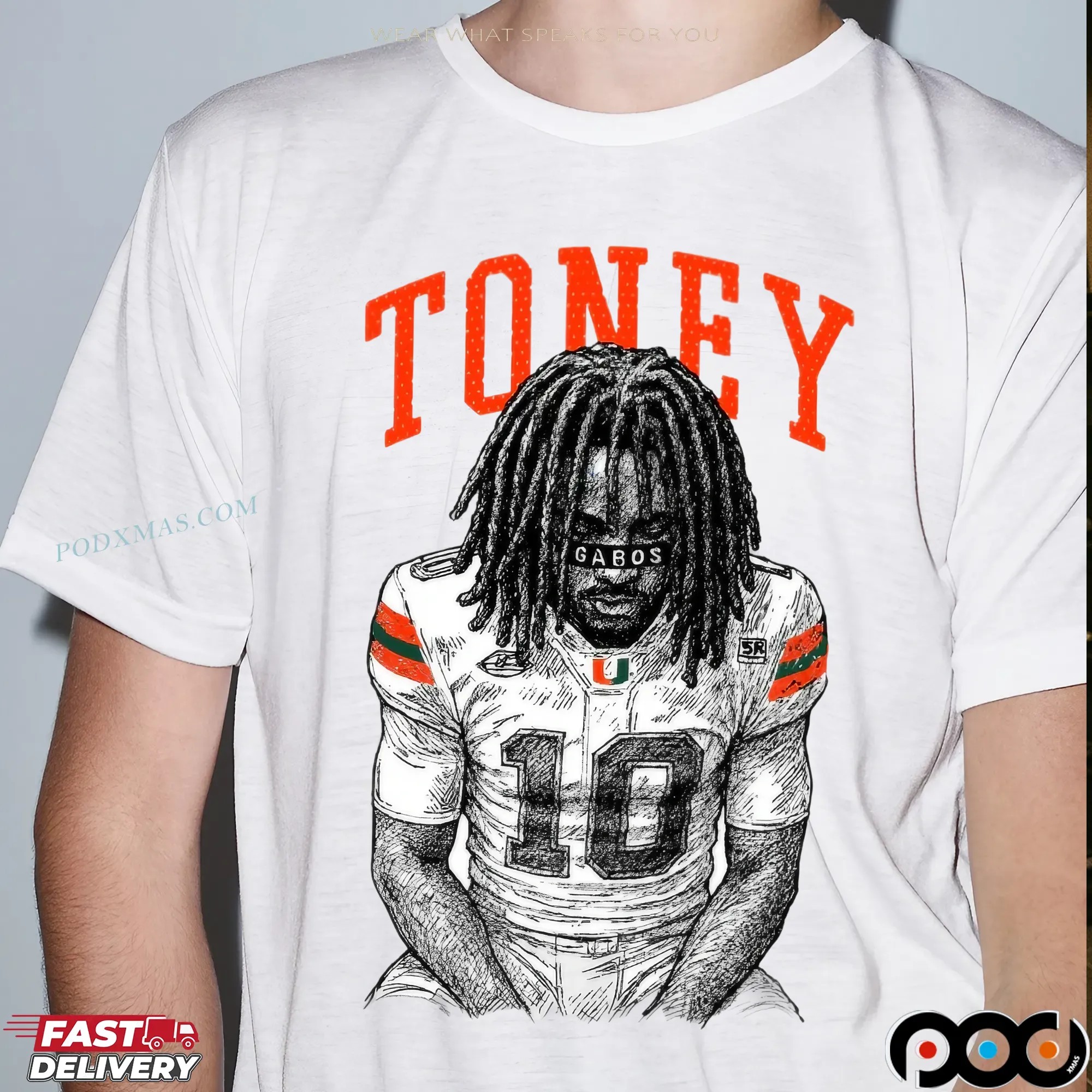 Malachi Toney Miami Hurricanes Football Gabos T Shirt Malachi Toney Miami Hurricanes Football Gabos T Shirt