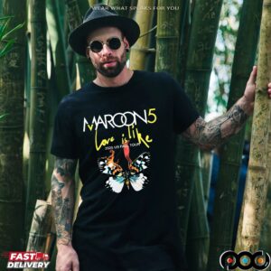 Marron5 Love Is Like Tour 2025 Us Fall Tour T Shirt