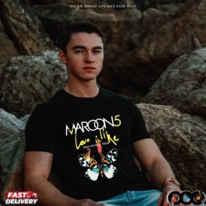 Marron5 Love Is Like Tour 2025 Us Fall Tour T Shirt