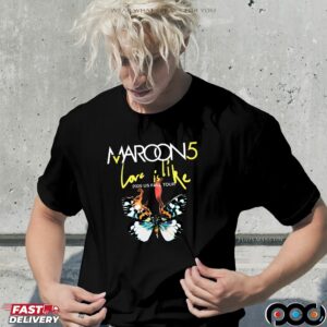 Marron5 Love Is Like Tour 2025 Us Fall Tour T Shirt