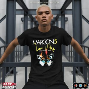 Marron5 Love Is Like Tour 2025 Us Fall Tour T Shirt