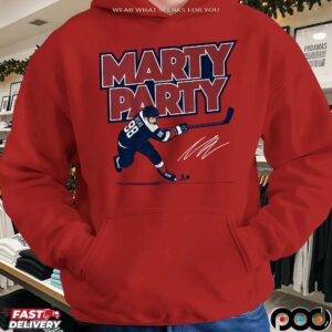 Martin Necas Marty Party Graphic Signature T Shirt