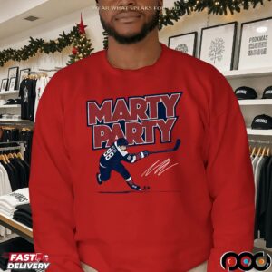 Martin Necas Marty Party Graphic Signature T Shirt