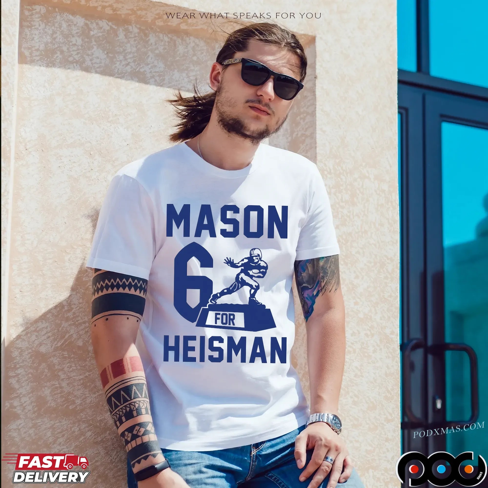 Mason 6 For Heisman Graphic T Shirt
