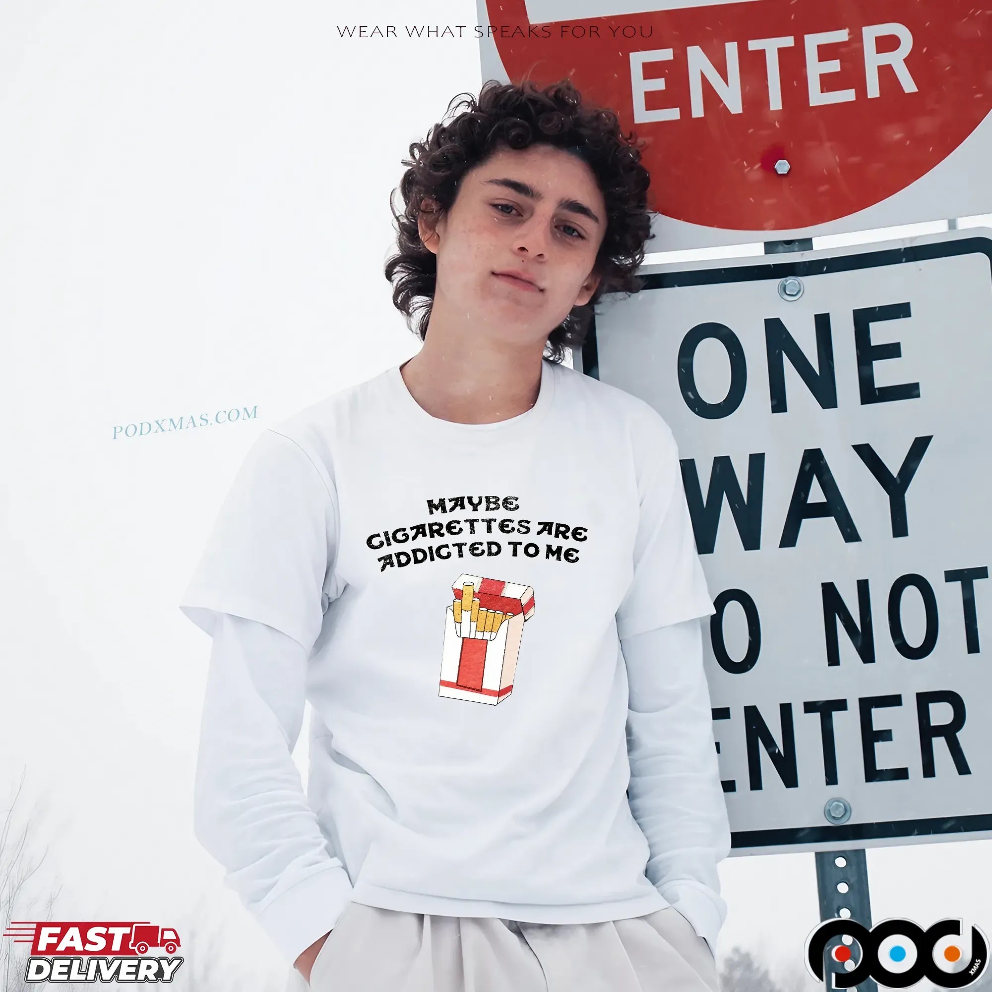 Maybe Cigarettes Are Addicted To Me Meme T Shirt