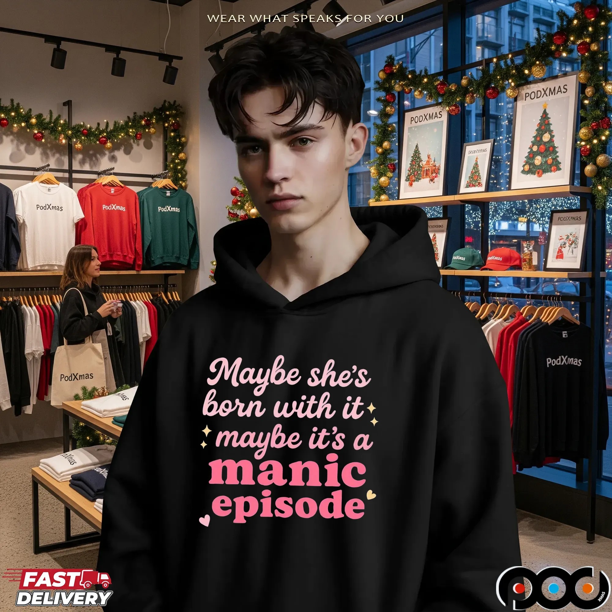 Maybe she's born with it, maybe it's a manic episode t shirt