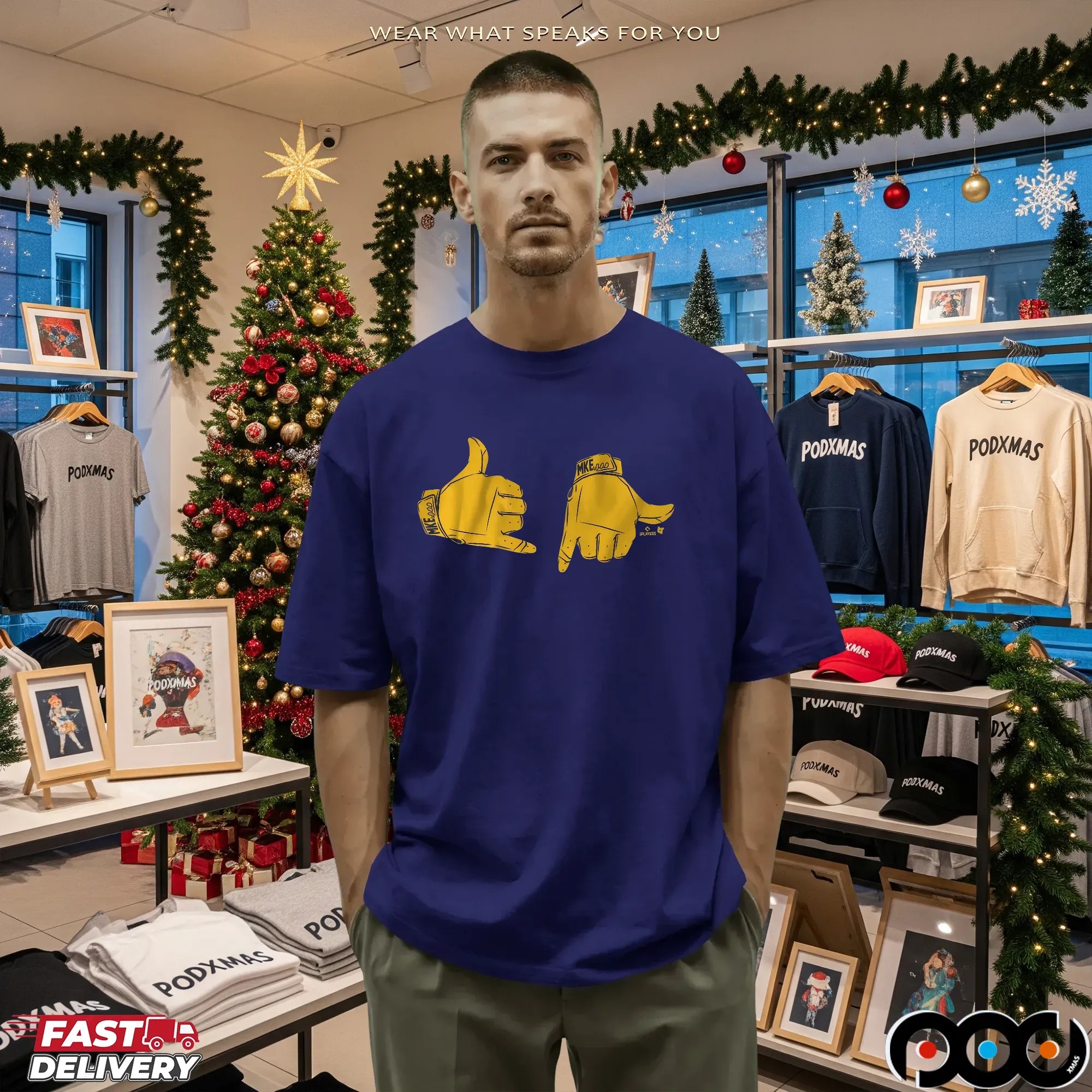 Milwaukee Brewers Call Ended Hands Graphic T Shirt