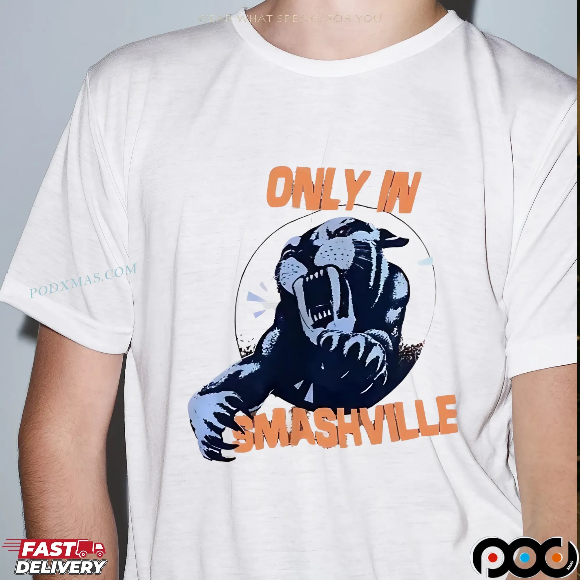 Nashville Predators only in smashville shirt