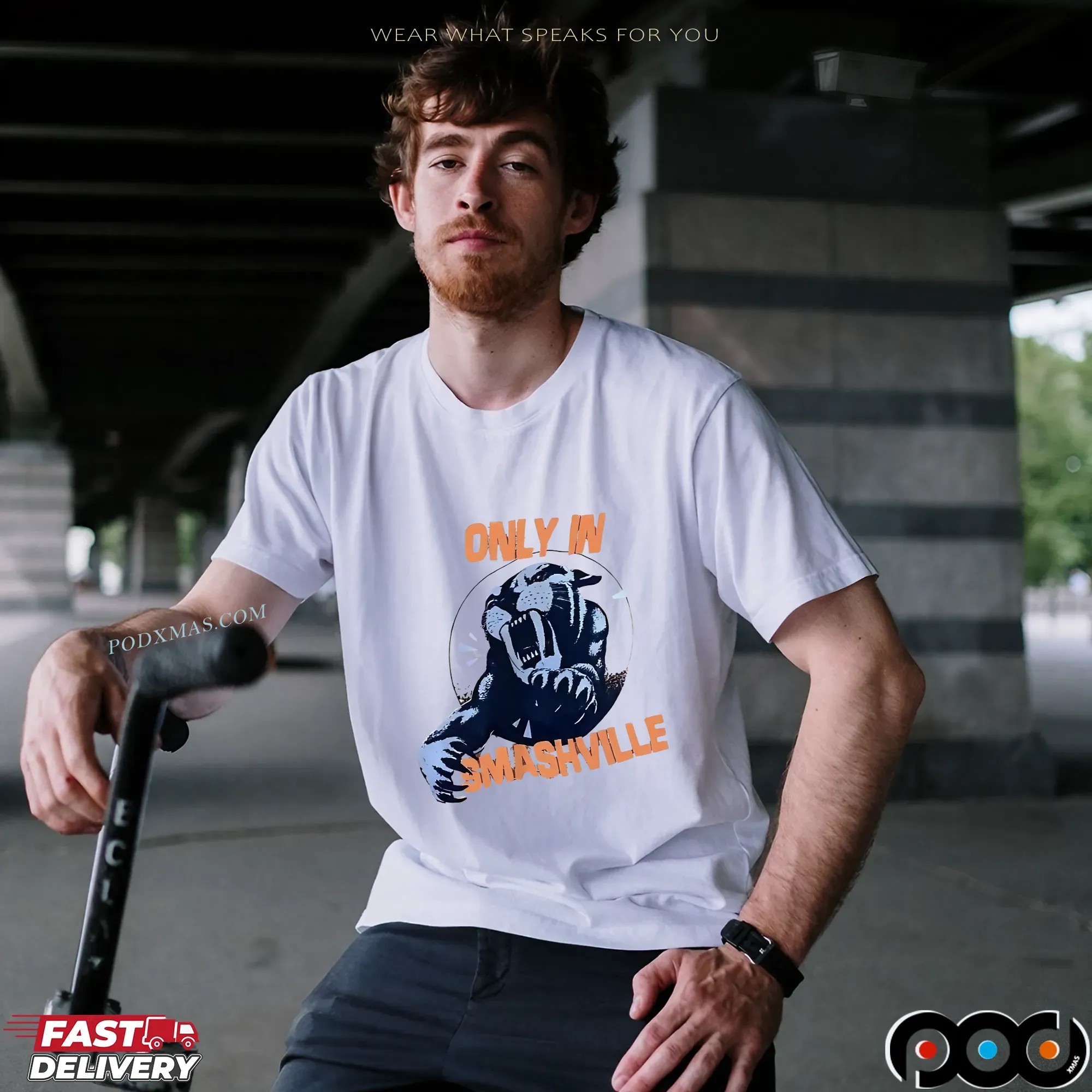 Nashville Predators only in smashville shirt