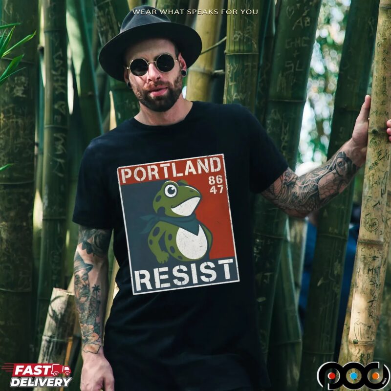 Portland Resist 8647 Frog T Shirt