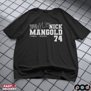 Nick Mangold 74 New York Jets NFL Football RIP 1984 2025 Memorial T Shirt