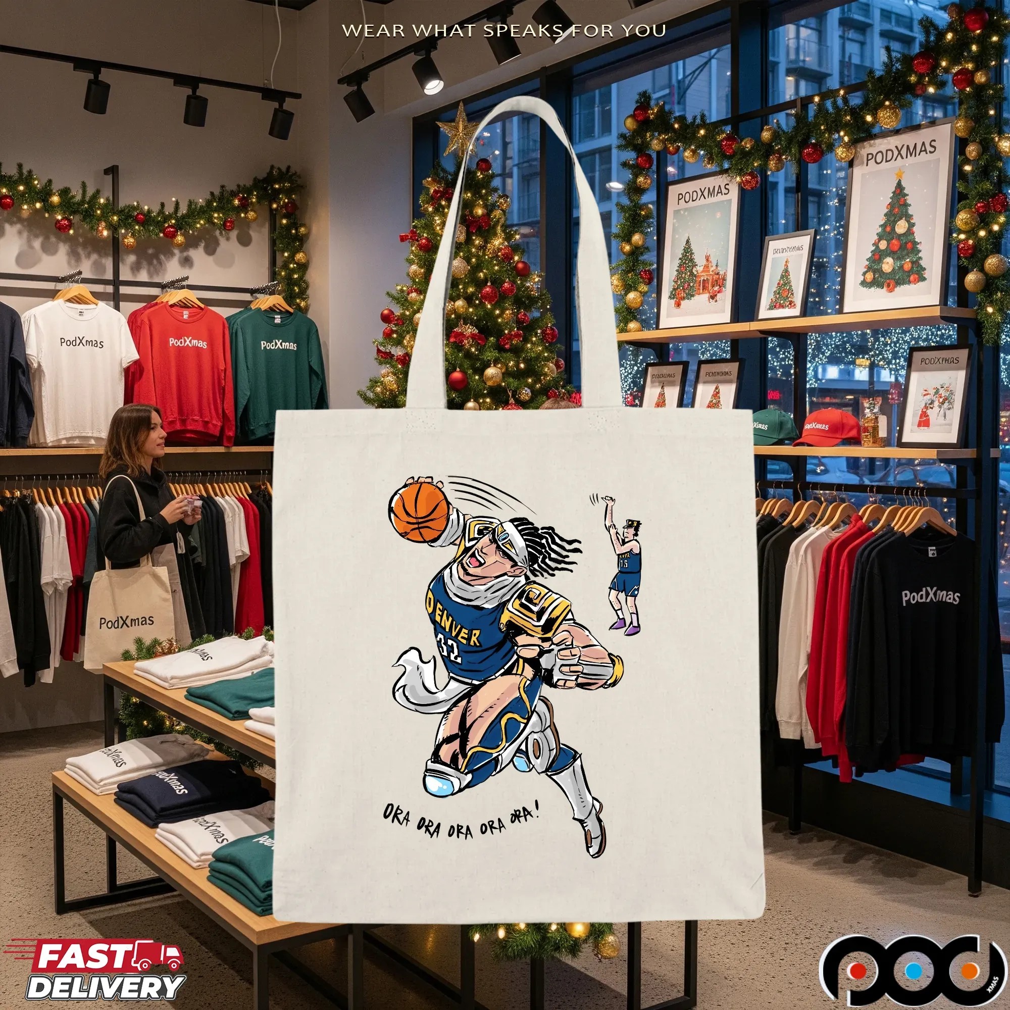Nikola Jokić Vs Aaron Gordon Denver Nuggets NBA Ora Ora Ora Ora Ora Anime T Shirt