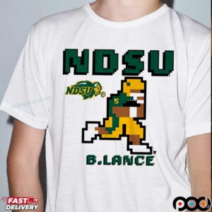 North Dakota State Football Bryce Lance Retro Baller Pixel Style T Shirt
