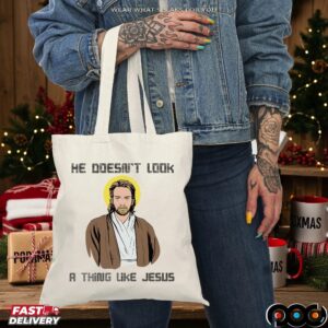 Obi-wan Kenobi Star Wars Saga He Doesn't Look A Thing Like Jesus Parody T Shirt