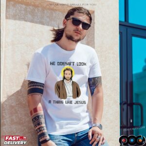 Obi-wan Kenobi Star Wars Saga He Doesn't Look A Thing Like Jesus Parody T Shirt