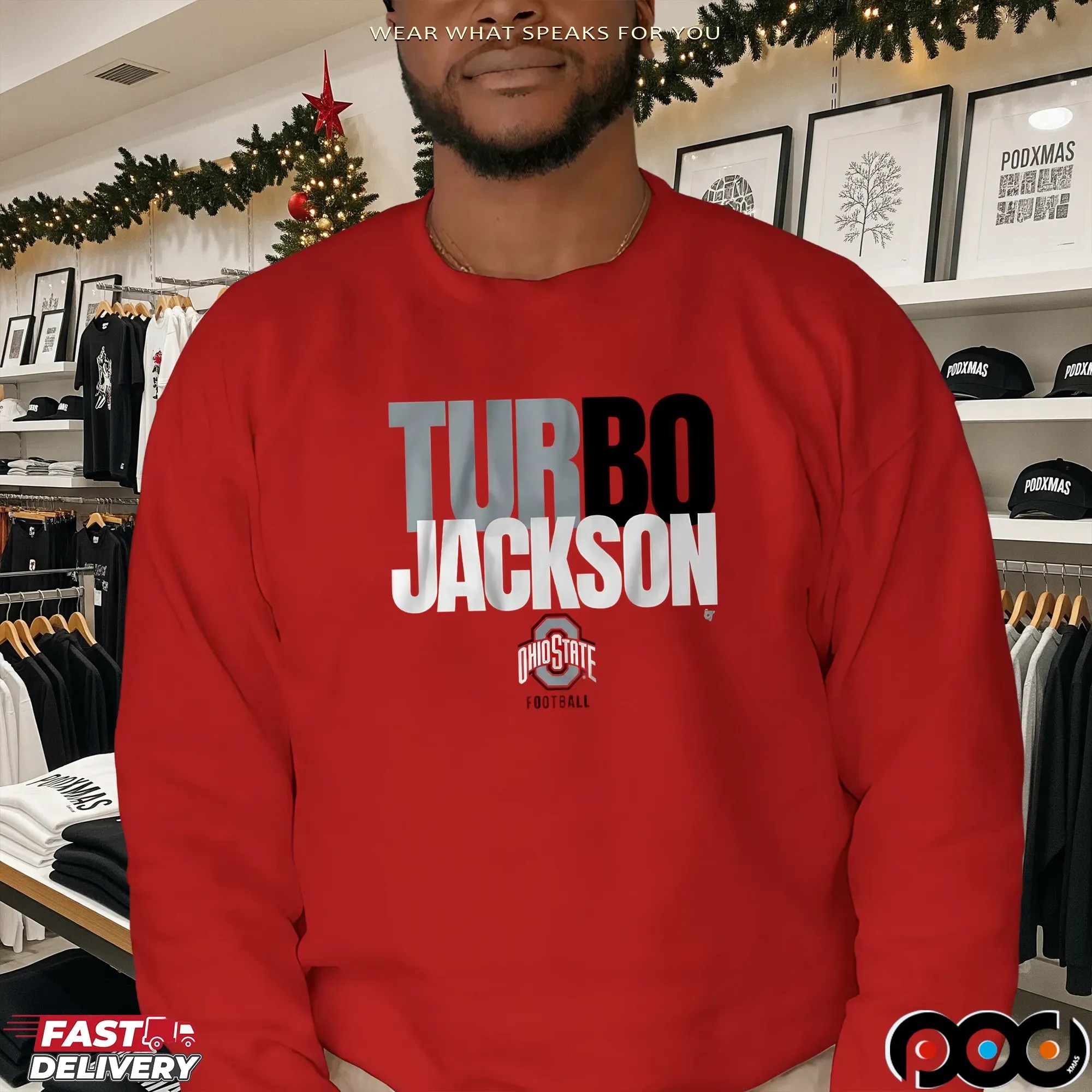 Ohio State Football Bo Jackson Turbo Sport Shirt