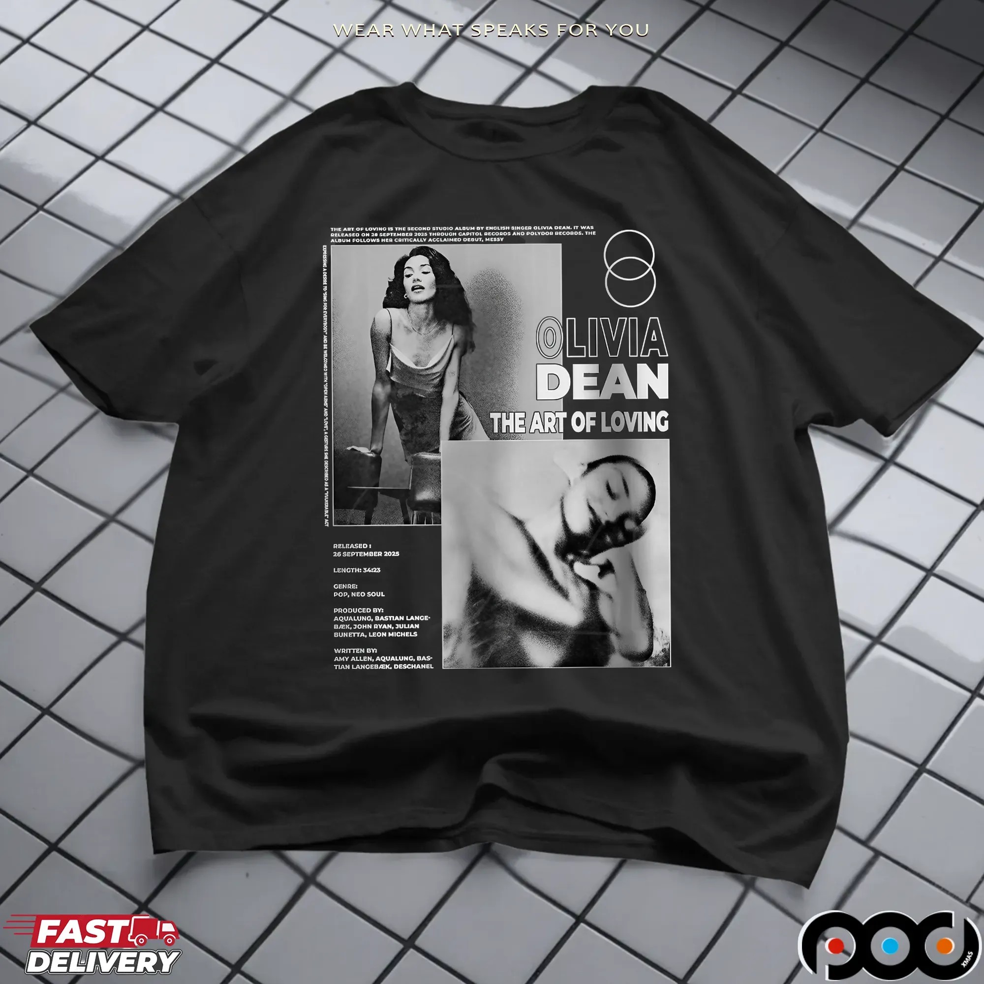 Olivia Dean The Art Of Loving Tour T Shirt