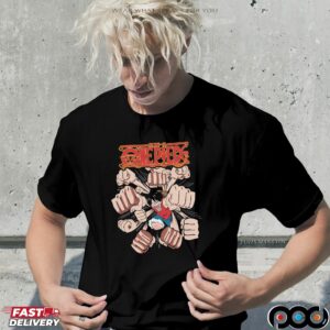 One Piece Luffy Gatling Punch Anime Manga T Shirt