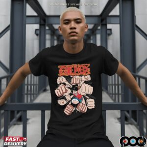 One Piece Luffy Gatling Punch Anime Manga T Shirt