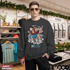 One Piece Luffy Gear Battle-Worn Anime Manga T Shirt